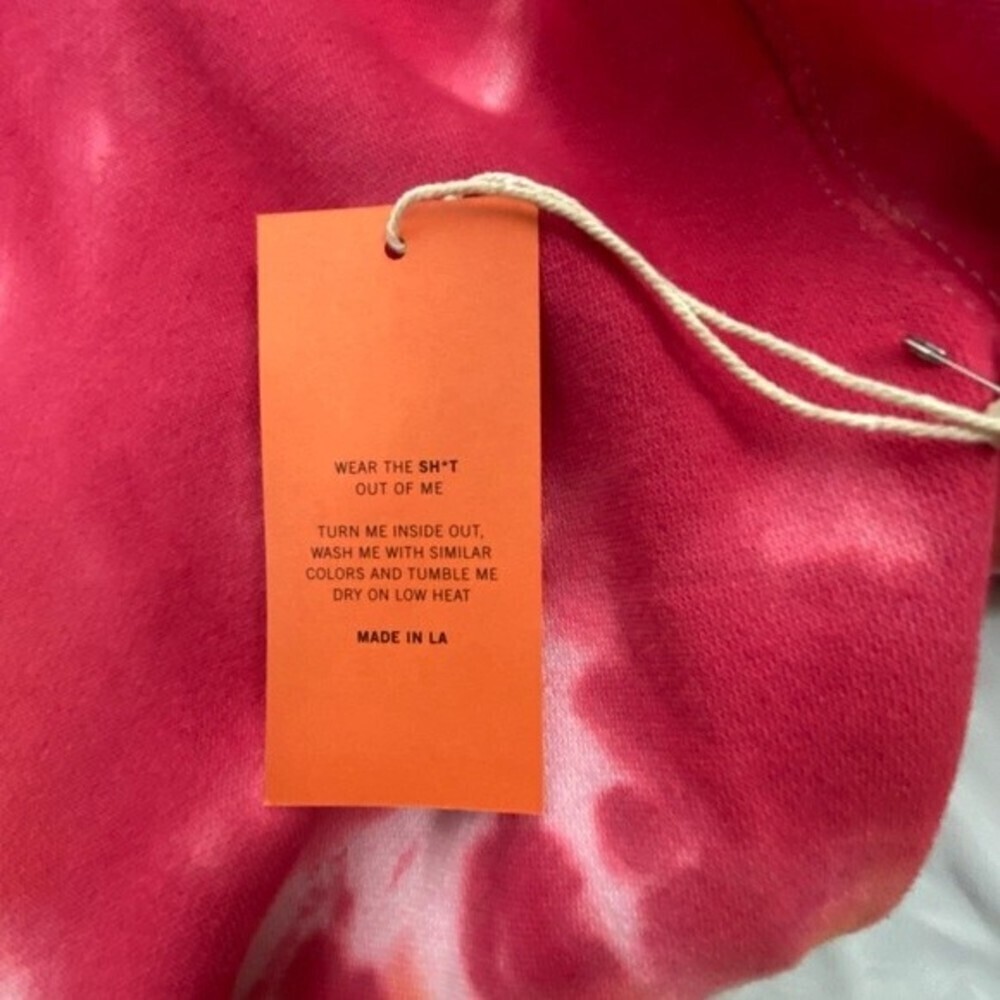La Detresse Sweatshirt Womens Tie Dye LOrange Pullover - NEW - Picture 6 of 7